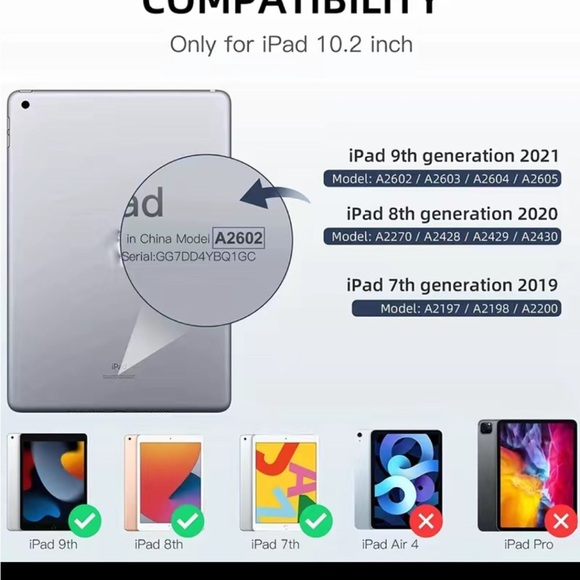 10.21nch TPU Smart Stand Back Case Cover With Pencil Holder (Dark Purple) NEW - Picture 11 of 16